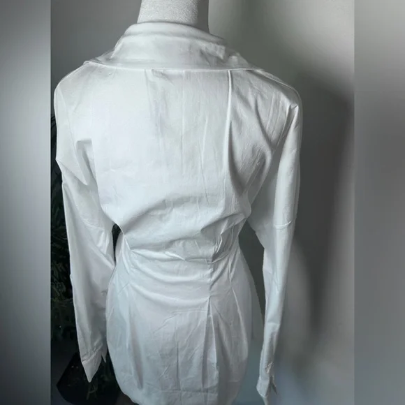 NWT REVOLVE OW Collection Ellie T-Shirt Boyfriend Dress White size XS - Picture 5 of 15